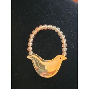 Carlton Ridge of Louisville‎ Vintage Bird Brooch Handcrafted Gold Plated Jewelry